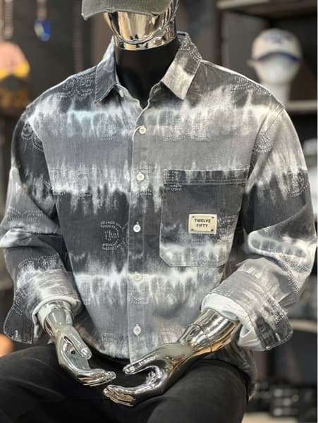 TD From cổ điển - 3005 xám loang chữ đánh cào nhẹ