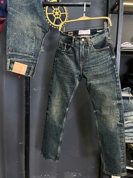 Jean Dài-QC VIP 5KM Selvedge - 8023 was phủ đồng 18Oz