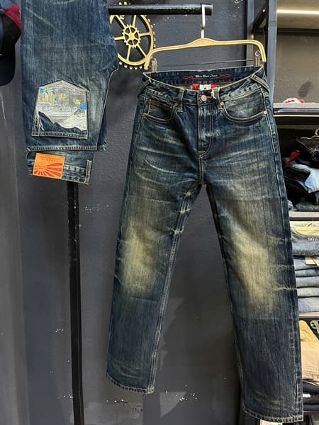 Jean Dài-VIP 5KM Selvedge-M8 was đồng thêu "yukigeshiki"